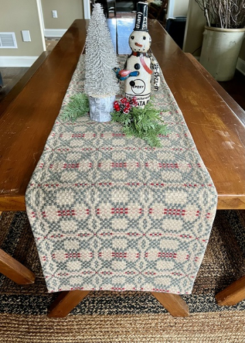 PATRIOTS KNOT GREEN/TAN/RED VALANCE